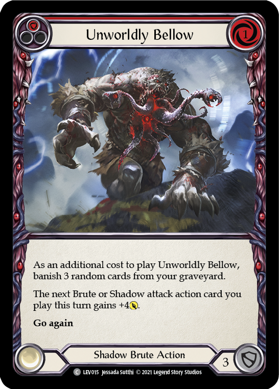 Unworldly Bellow (Red) [LEV015] (Monarch Levia Blitz Deck) | Gamers Paradise