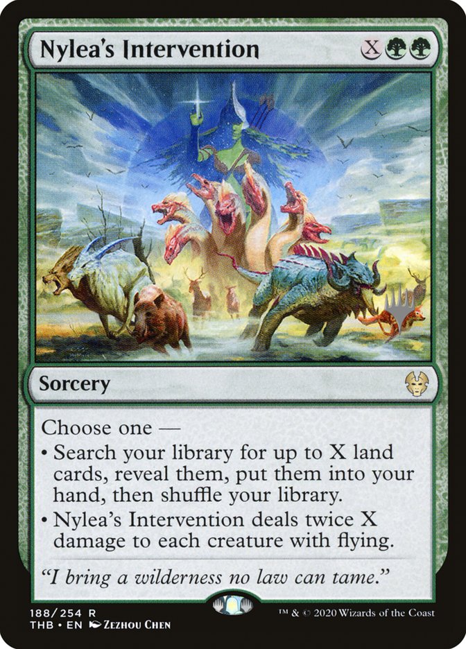 Nylea's Intervention (Promo Pack) [Theros Beyond Death Promos] | Gamers Paradise
