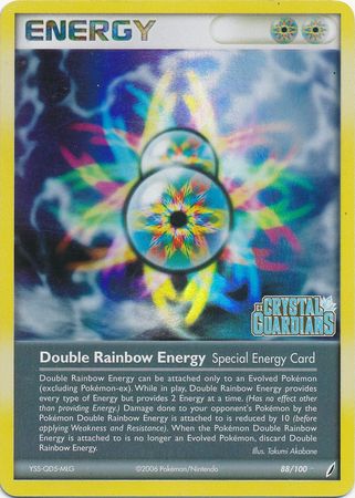 Double Rainbow Energy (88/100) (Stamped) [EX: Crystal Guardians] | Gamers Paradise