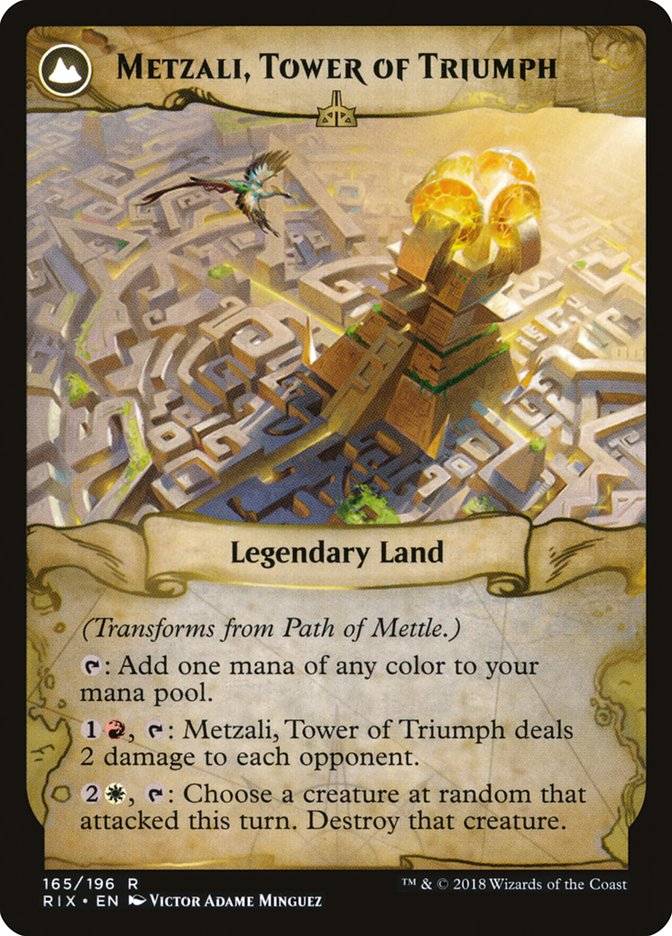 Path of Mettle // Metzali, Tower of Triumph [Rivals of Ixalan] | Gamers Paradise