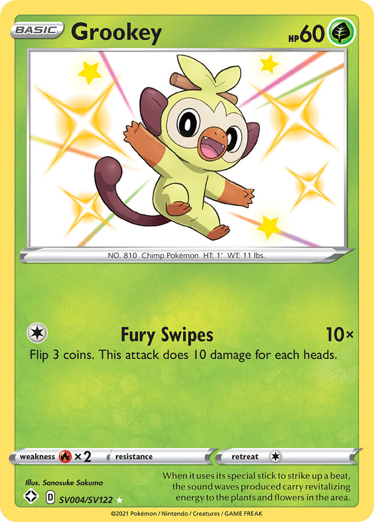 Grookey (SV004/SV122) [Sword & Shield: Shining Fates] | Gamers Paradise