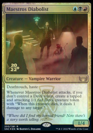 Maestros Diabolist [Streets of New Capenna Prerelease Promos] | Gamers Paradise