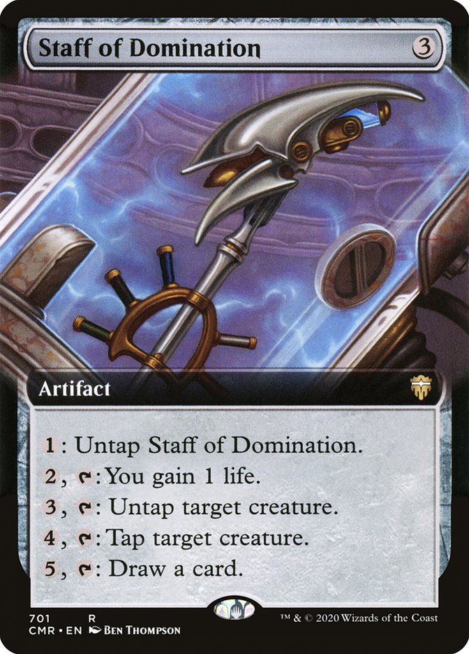 Staff of Domination (Extended Art) [Commander Legends] | Gamers Paradise