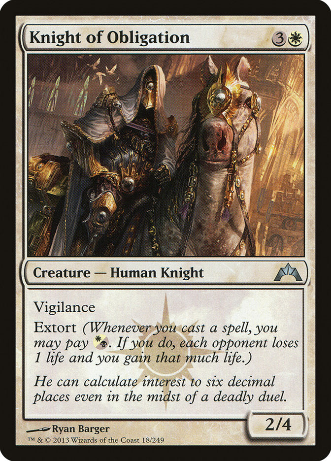 Knight of Obligation [Gatecrash] | Gamers Paradise