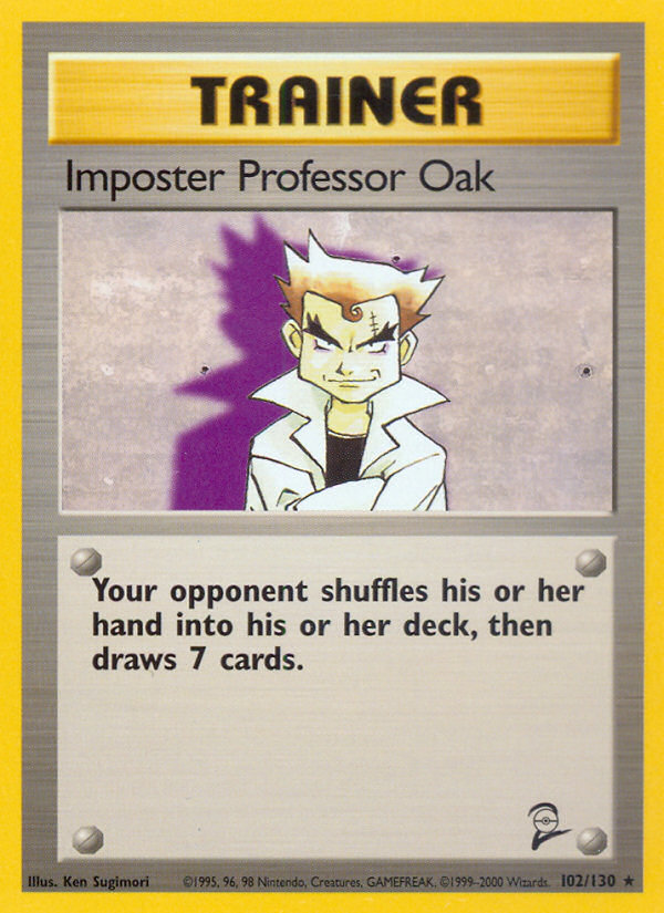 Imposter Professor Oak (102/130) [Base Set 2] | Gamers Paradise