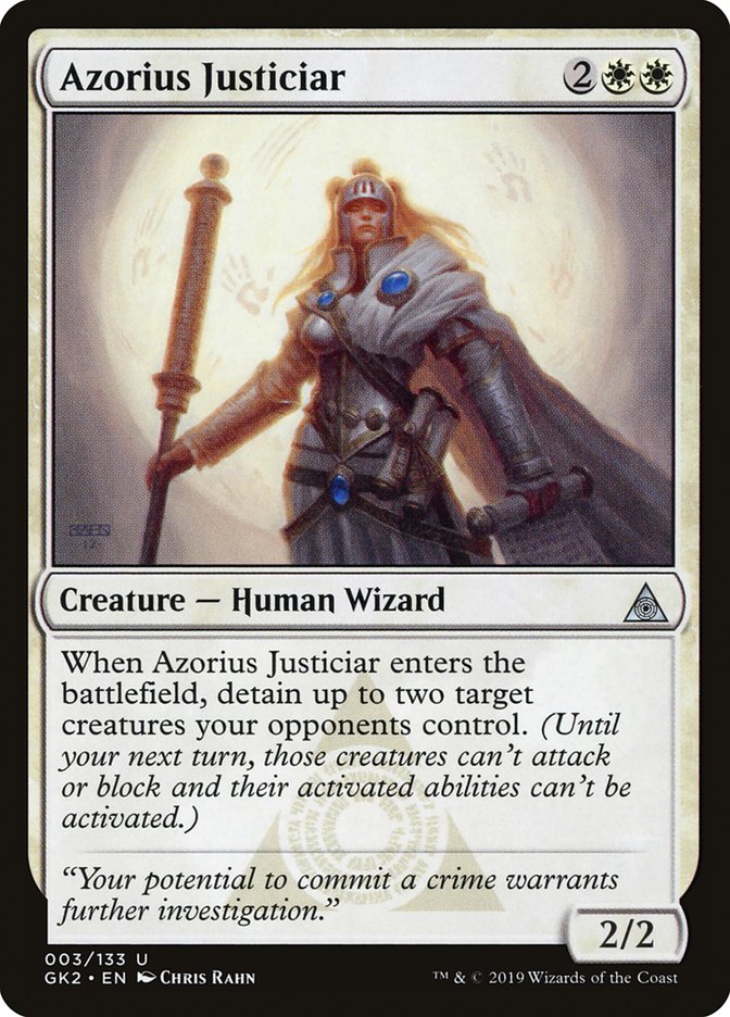 Azorius Justiciar [Ravnica Allegiance Guild Kit] | Gamers Paradise