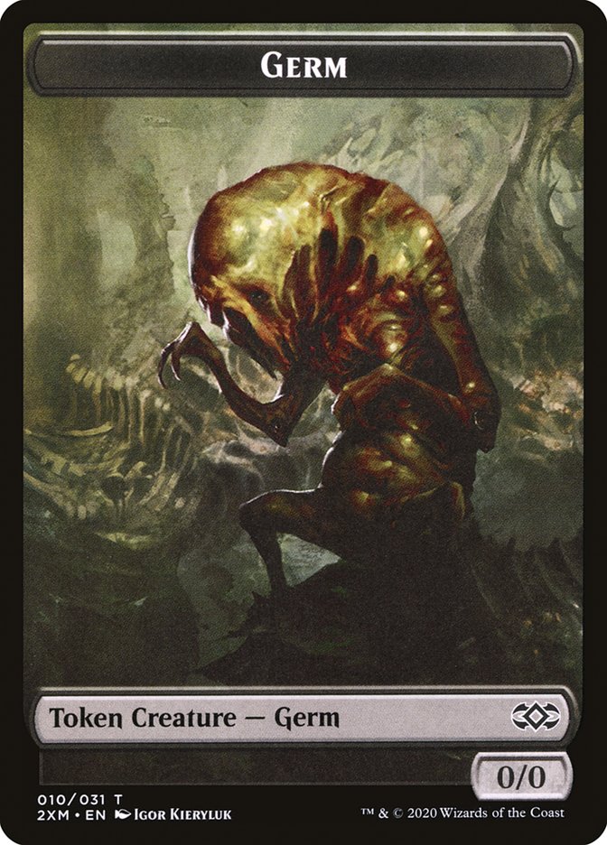 Demon // Germ Double-Sided Token [Double Masters Tokens] | Gamers Paradise