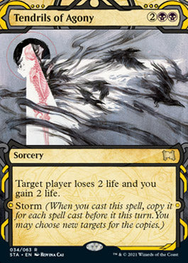 Tendrils of Agony (Foil Etched) [Strixhaven: School of Mages Mystical Archive] | Gamers Paradise