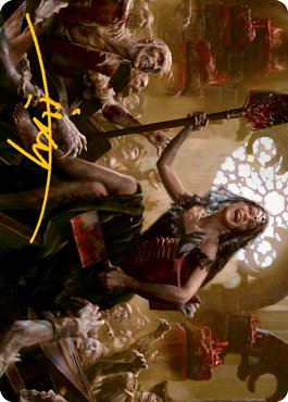 Gisa, Glorious Resurrector Art Card (Gold-Stamped Signature) [Innistrad: Midnight Hunt Art Series] | Gamers Paradise