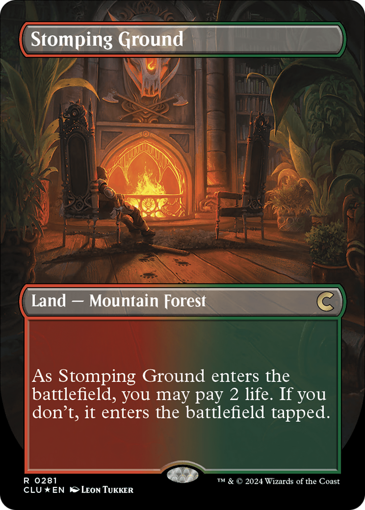 Stomping Ground (Borderless) [Ravnica: Clue Edition] | Gamers Paradise