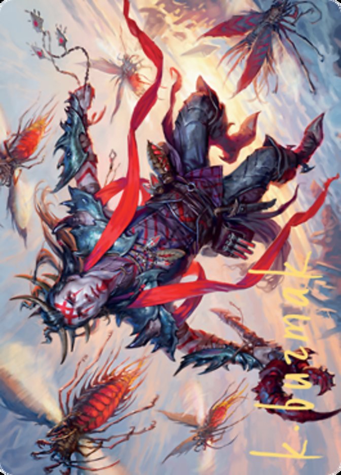 Scion of the Swarm Art Card (Gold-Stamped Signature) [Zendikar Rising Art Series] | Gamers Paradise