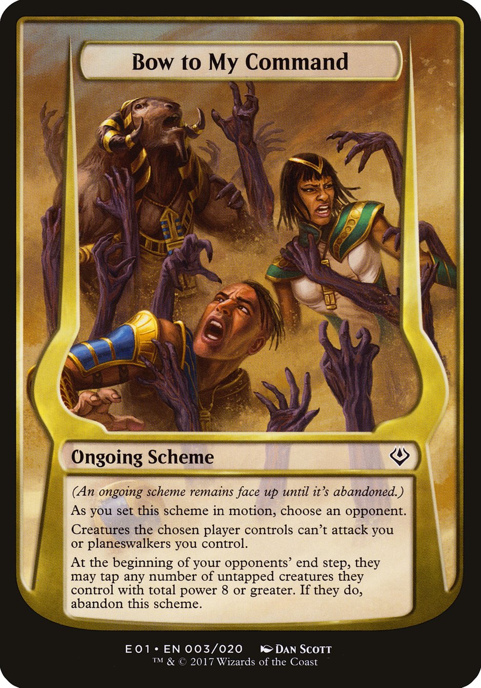 Bow to My Command (Schemes) [Archenemy: Nicol Bolas Schemes] | Gamers Paradise