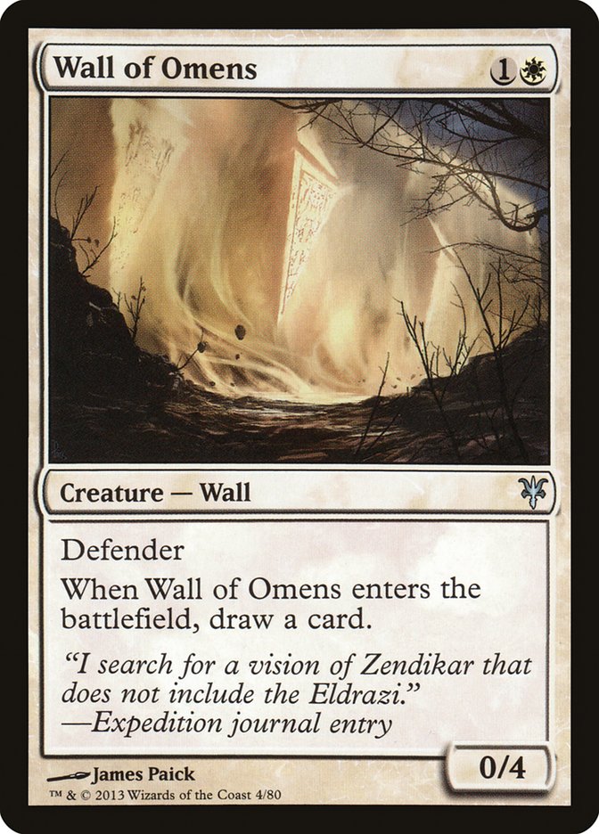 Wall of Omens [Duel Decks: Sorin vs. Tibalt] | Gamers Paradise