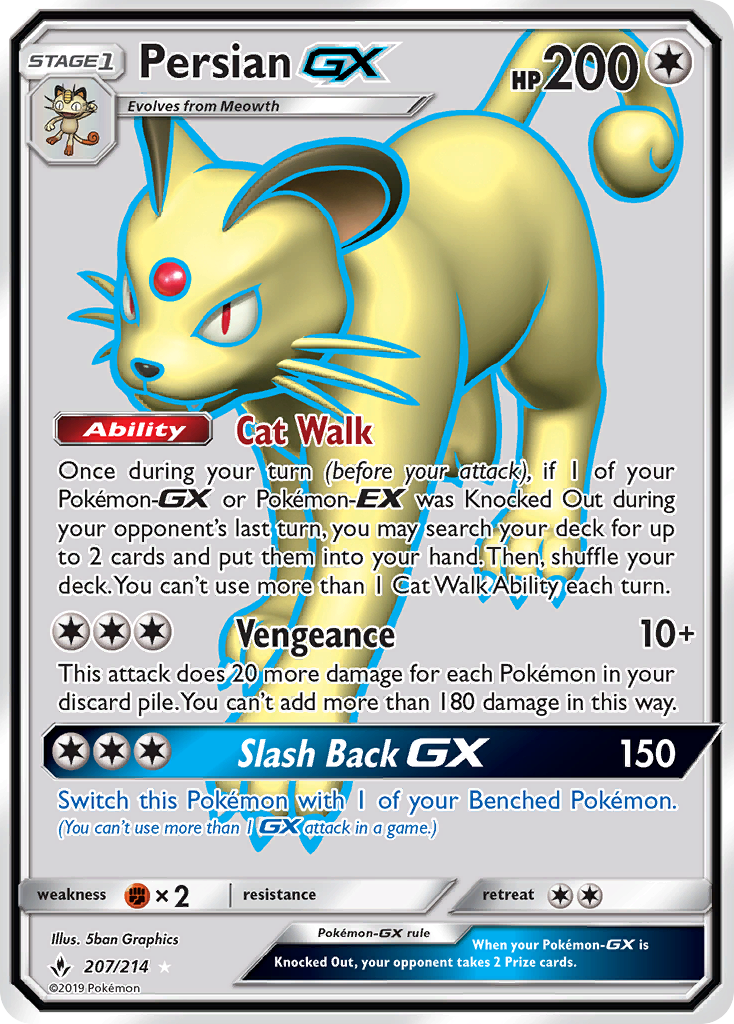 Persian GX (207/214) [Sun & Moon: Unbroken Bonds] | Gamers Paradise