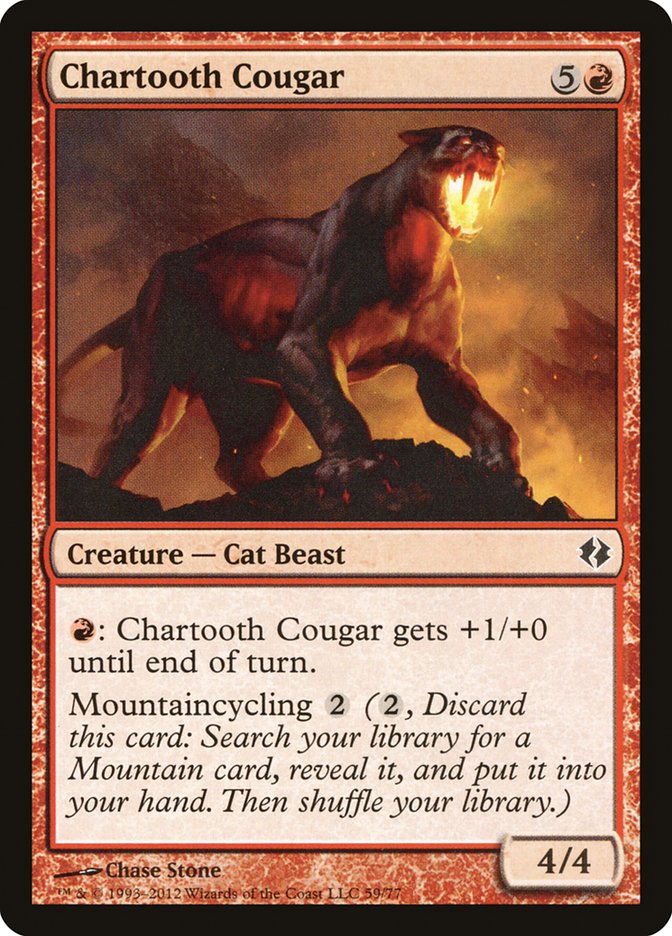 Chartooth Cougar [Duel Decks: Venser vs. Koth] | Gamers Paradise