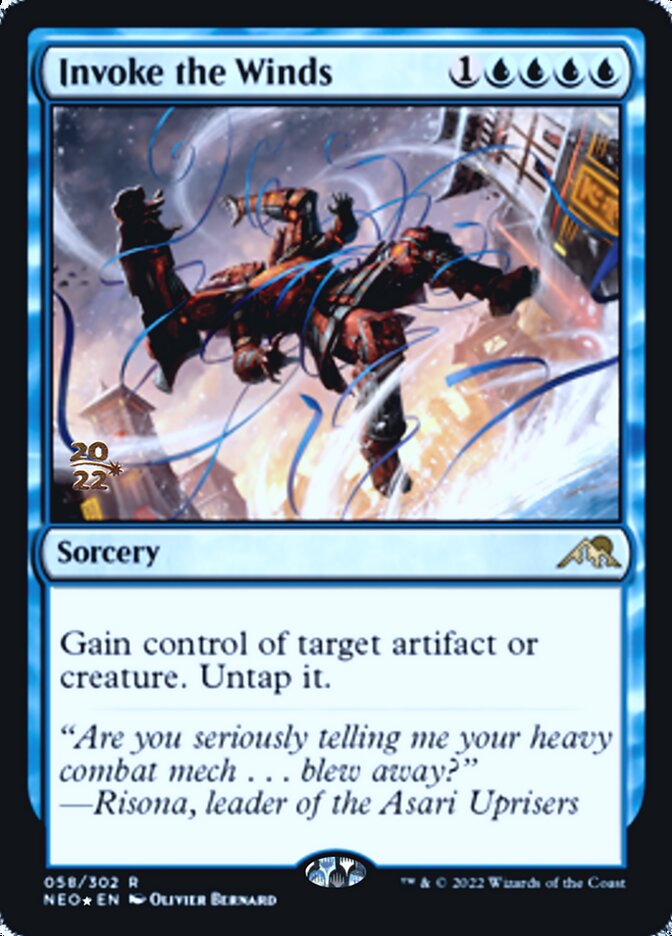 Invoke the Winds [Kamigawa: Neon Dynasty Prerelease Promos] | Gamers Paradise
