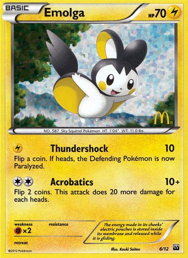 Emolga (6/12) [McDonald's Promos: 2012 Collection] | Gamers Paradise