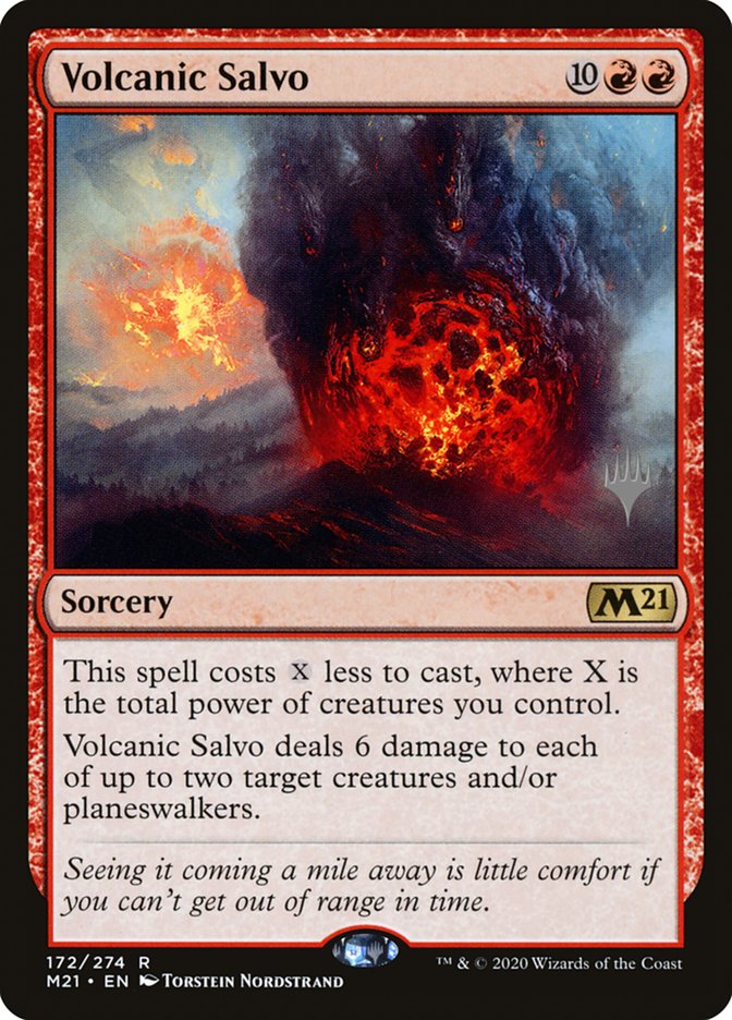 Volcanic Salvo (Promo Pack) [Core Set 2021 Promos] | Gamers Paradise