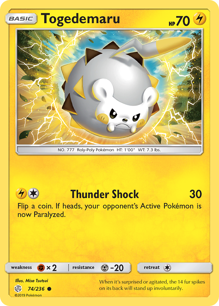 Togedemaru (74/236) [Sun & Moon: Cosmic Eclipse] | Gamers Paradise