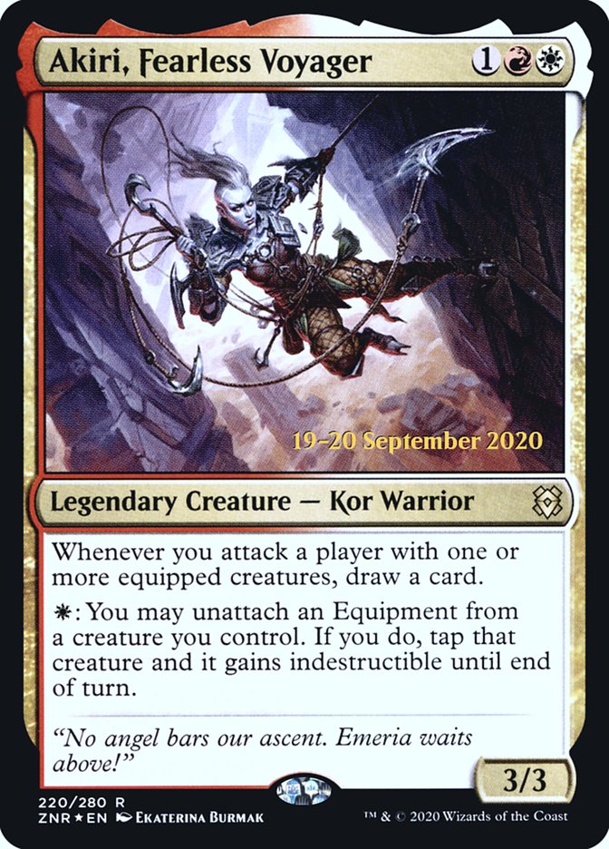 Akiri, Fearless Voyager [Zendikar Rising Prerelease Promos] | Gamers Paradise