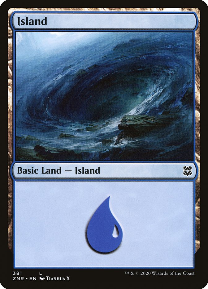 Island (381) [Zendikar Rising] | Gamers Paradise