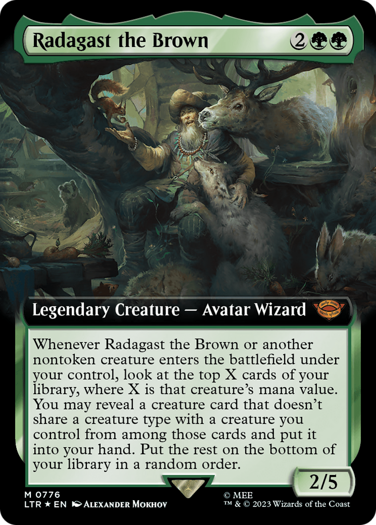 Radagast the Brown (Extended Art) (Surge Foil) [The Lord of the Rings: Tales of Middle-Earth] | Gamers Paradise