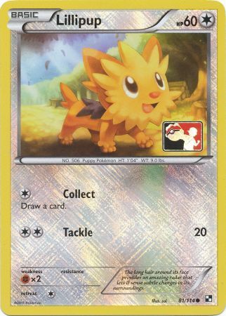 Lillipup (81/114) (League Promo) [Black & White: Base Set] | Gamers Paradise