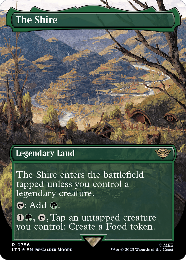 The Shire (Borderless) (Surge Foil) [The Lord of the Rings: Tales of Middle-Earth] | Gamers Paradise