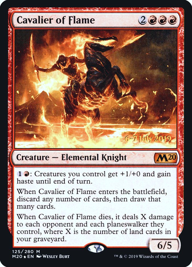 Cavalier of Flame [Core Set 2020 Prerelease Promos] | Gamers Paradise
