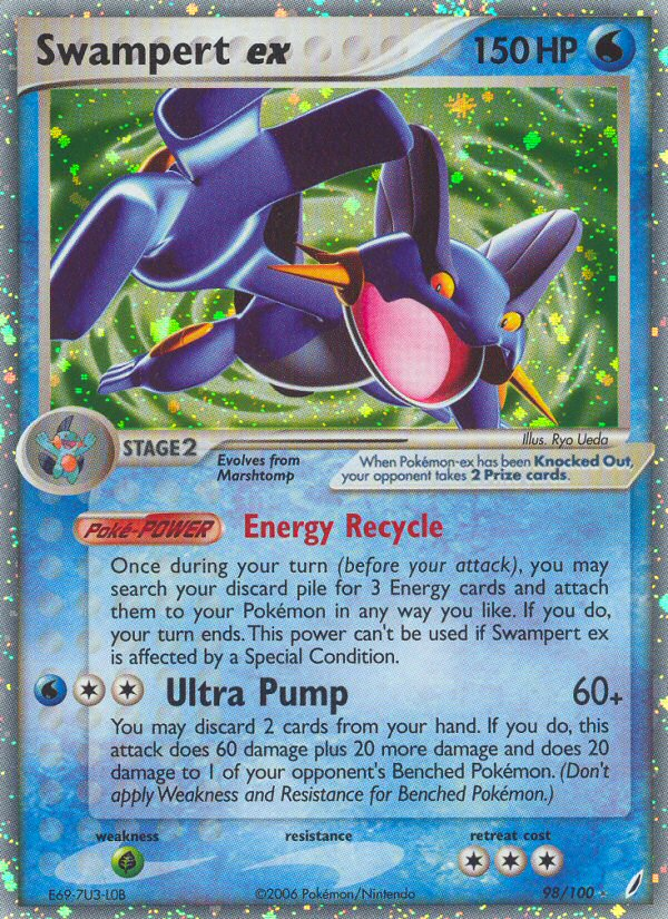 Swampert ex (98/100) [EX: Crystal Guardians] | Gamers Paradise