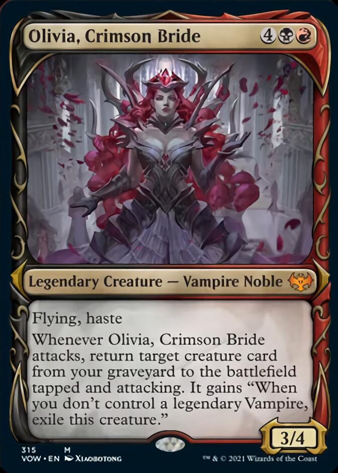 Olivia, Crimson Bride (Showcase Fang Frame) [Innistrad: Crimson Vow] | Gamers Paradise