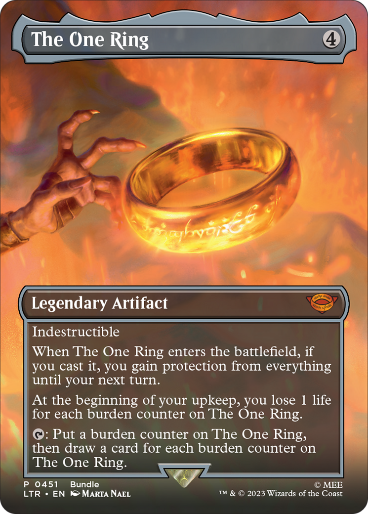 The One Ring (Borderless Alternate Art) [The Lord of the Rings: Tales of Middle-Earth] | Gamers Paradise