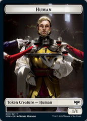 Human (001) // Spirit Cleric Double-Sided Token [Innistrad: Crimson Vow Tokens] | Gamers Paradise