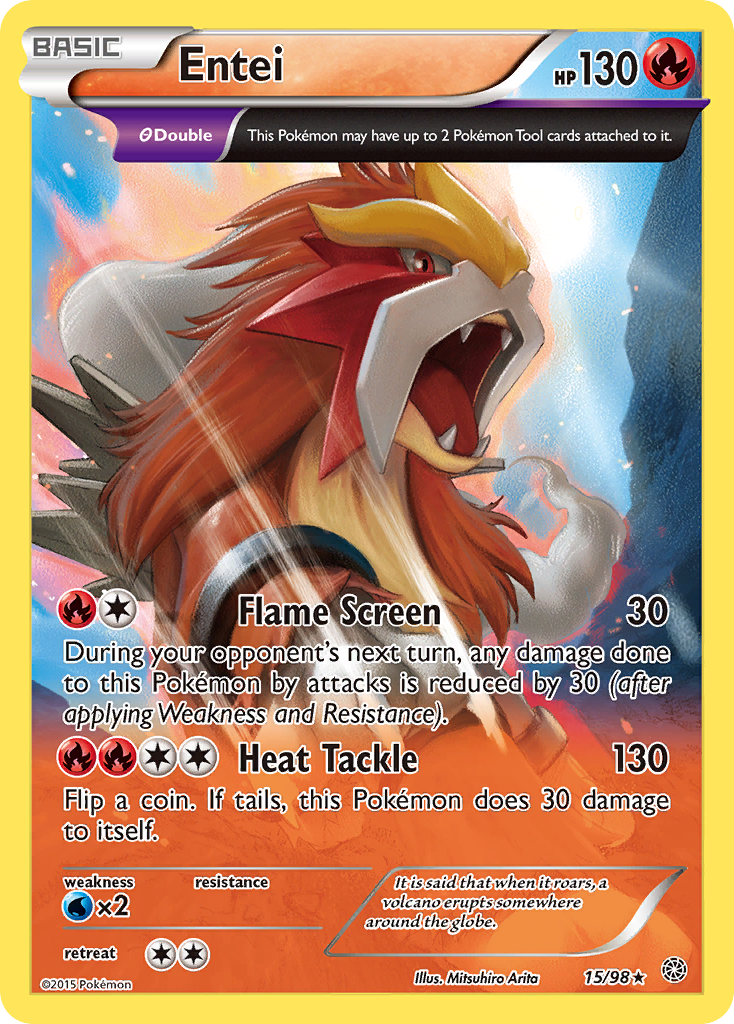 Entei (15/98) [XY: Ancient Origins] | Gamers Paradise