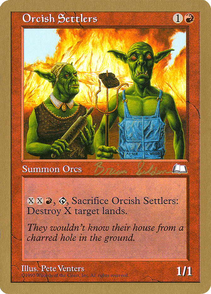 Orcish Settlers (Brian Selden) [World Championship Decks 1998] | Gamers Paradise