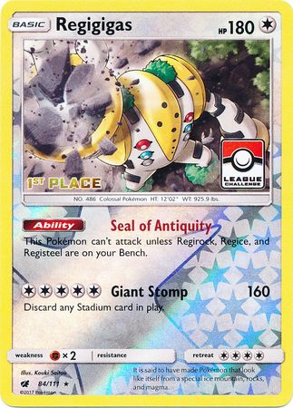 Regigigas (84/111) (League Promo 1st Place) [Sun & Moon: Crimson Invasion] | Gamers Paradise