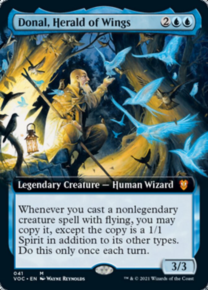 Donal, Herald of Wings (Extended Art) [Innistrad: Crimson Vow Commander] | Gamers Paradise