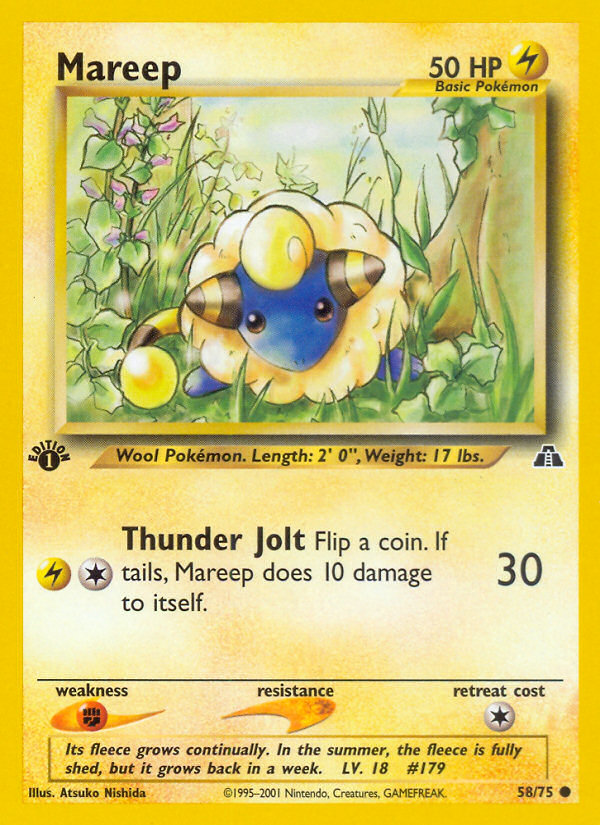 Mareep (58/75) [Neo Discovery 1st Edition] | Gamers Paradise