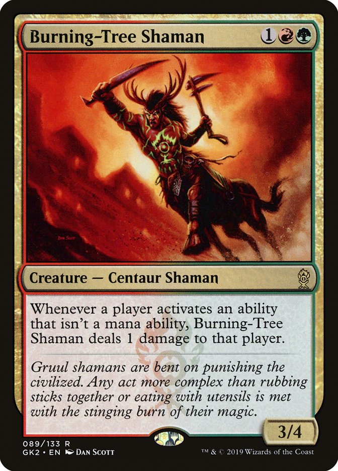 Burning-Tree Shaman [Ravnica Allegiance Guild Kit] | Gamers Paradise