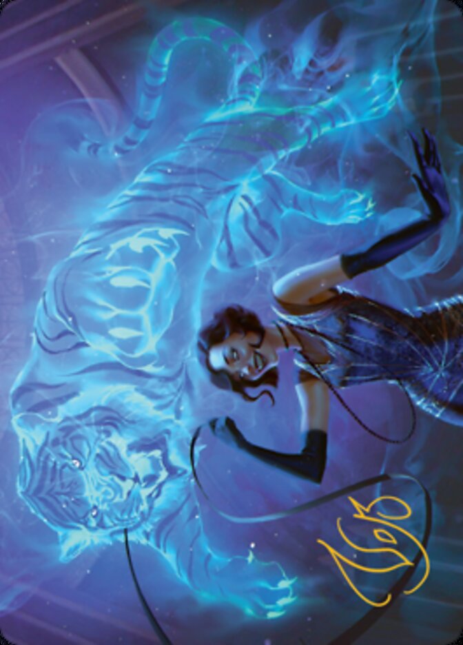 Extravagant Replication Art Card (Gold-Stamped Signature) [Streets of New Capenna Art Series] | Gamers Paradise