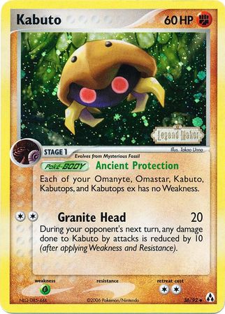 Kabuto (36/92) (Stamped) [EX: Legend Maker] | Gamers Paradise
