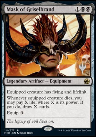 Mask of Griselbrand (Promo Pack) [Innistrad: Midnight Hunt Promos] | Gamers Paradise