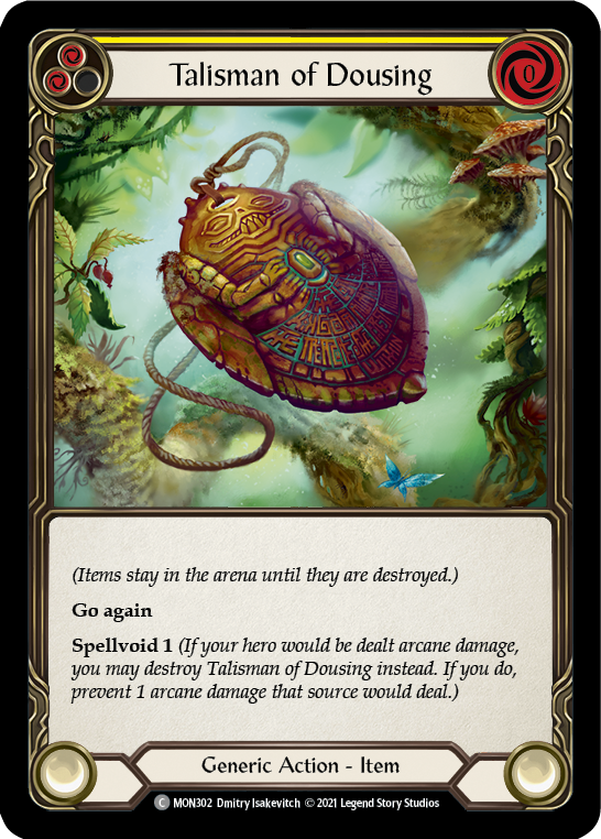 Talisman of Dousing [MON302-RF] 1st Edition Rainbow Foil | Gamers Paradise