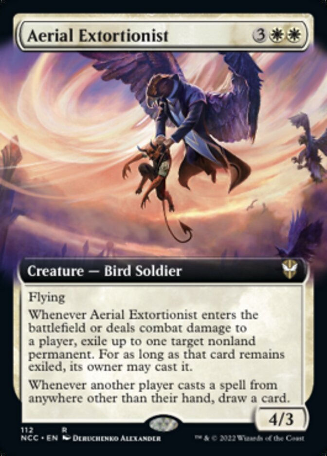 Aerial Extortionist (Extended Art) [Streets of New Capenna Commander] | Gamers Paradise