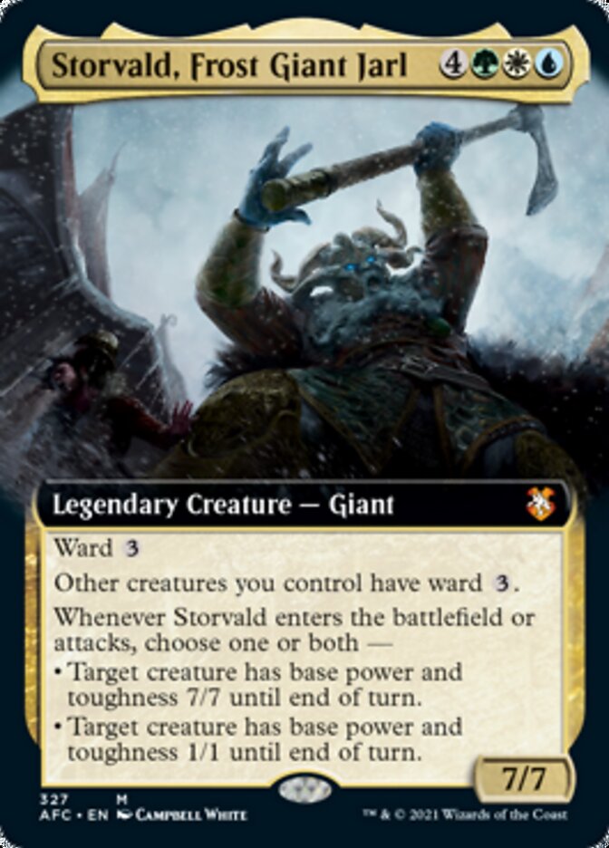 Storvald, Frost Giant Jarl (Extended Art) [Dungeons & Dragons: Adventures in the Forgotten Realms Commander] | Gamers Paradise