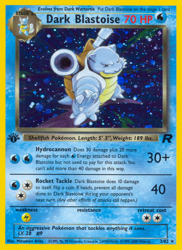 Dark Blastoise (3/82) [Team Rocket 1st Edition] | Gamers Paradise