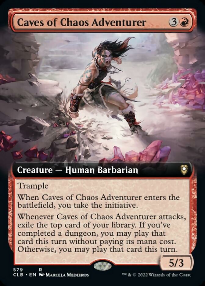 Caves of Chaos Adventurer (Extended Art) [Commander Legends: Battle for Baldur's Gate] | Gamers Paradise