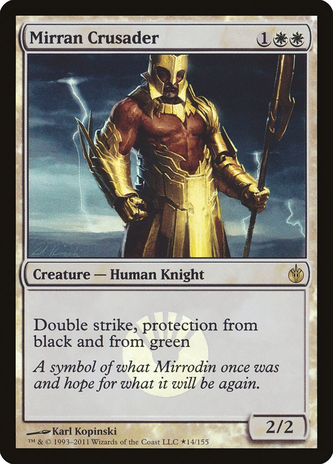 Mirran Crusader (Buy-A-Box) [Mirrodin Besieged Promos] | Gamers Paradise