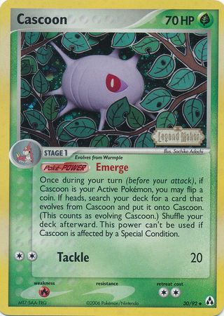 Cascoon (30/92) (Stamped) [EX: Legend Maker] | Gamers Paradise