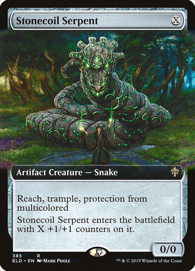 Stonecoil Serpent (Extended Art) [Throne of Eldraine] | Gamers Paradise